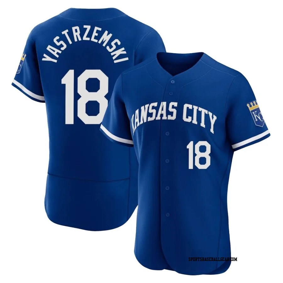Mike Yastrzemski Men's Kansas City Royals Royal Authentic 2022 Alternate Jersey