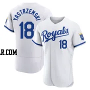 Mike Yastrzemski Men's Kansas City Royals White Authentic 2022 Home Jersey