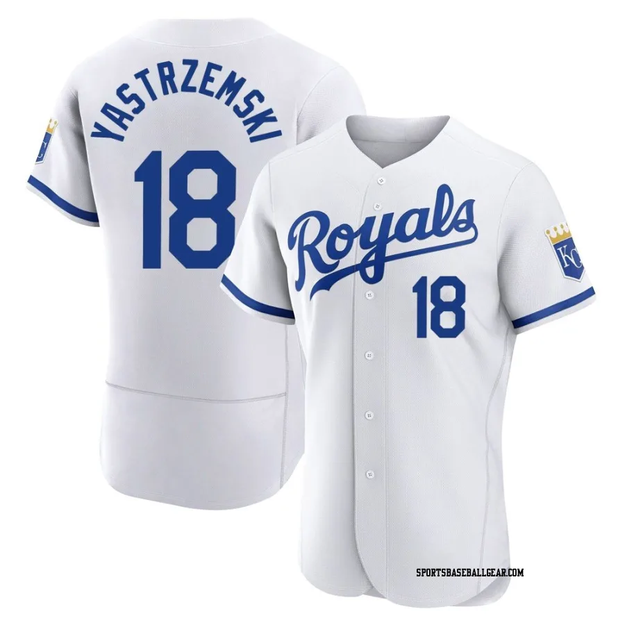 Mike Yastrzemski Men's Kansas City Royals White Authentic 2022 Home Jersey