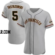 Mike Yastrzemski Men's San Francisco Giants Gray Authentic Road Jersey