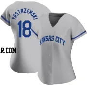 Mike Yastrzemski Women's Kansas City Royals Gray Replica 2022 Road Jersey