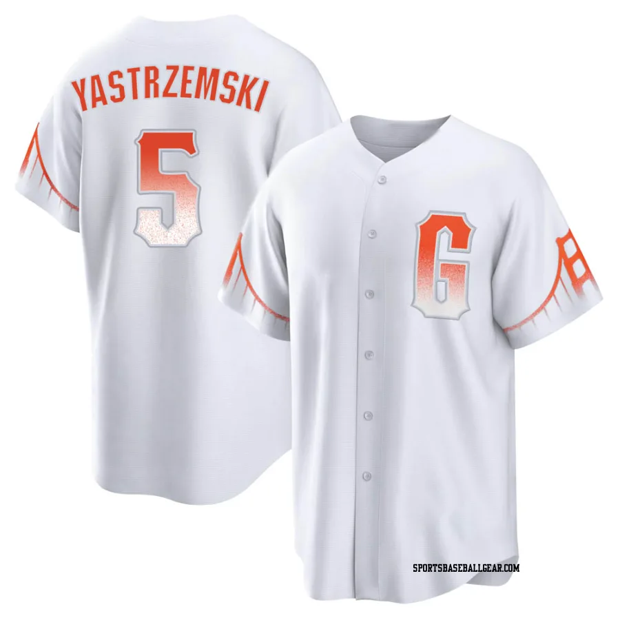 Mike Yastrzemski Youth San Francisco Giants White Replica 2021 City Connect Jersey