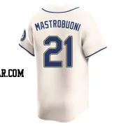 Miles Mastrobuoni Men's Seattle Mariners Cream Limited Alternate Jersey