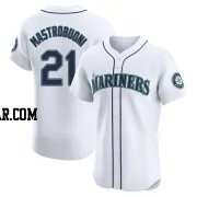Miles Mastrobuoni Men's Seattle Mariners White Elite Home Jersey