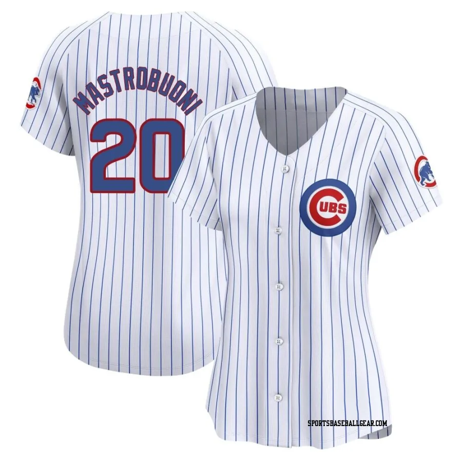 Miles Mastrobuoni Women's Chicago Cubs White Limited Home Jersey