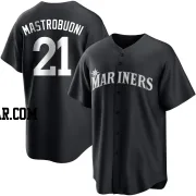 Miles Mastrobuoni Youth Seattle Mariners Black/White Replica Jersey