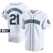 Miles Mastrobuoni Youth Seattle Mariners White Limited Home Jersey