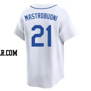 Miles Mastrobuoni Youth Seattle Mariners White Limited Throwback Cooperstown Collection Jersey