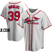 Miles Mikolas Men's St. Louis Cardinals White Home Cooperstown Collection Jersey