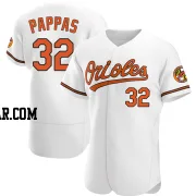 Milt Pappas Men's Baltimore Orioles White Authentic Home Jersey