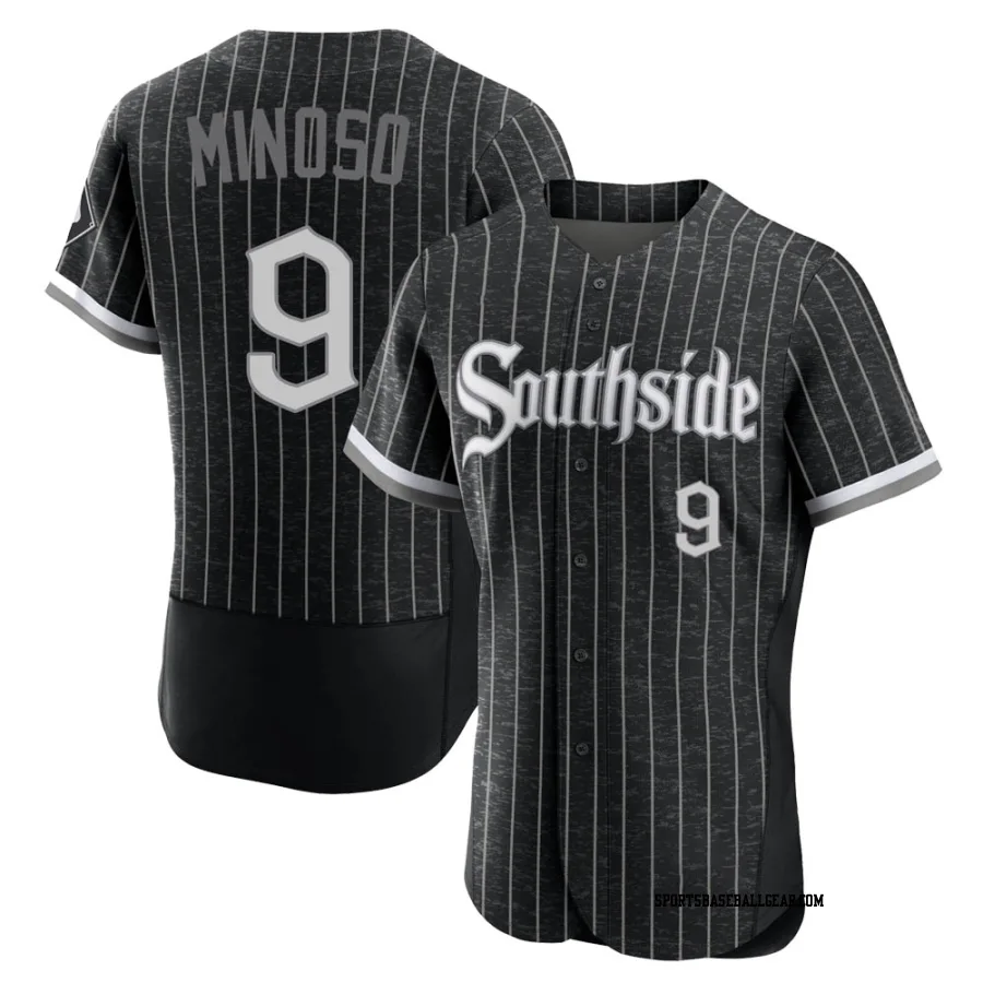 Minnie Minoso Men's Chicago White Sox Black Authentic 2021 City Connect Jersey