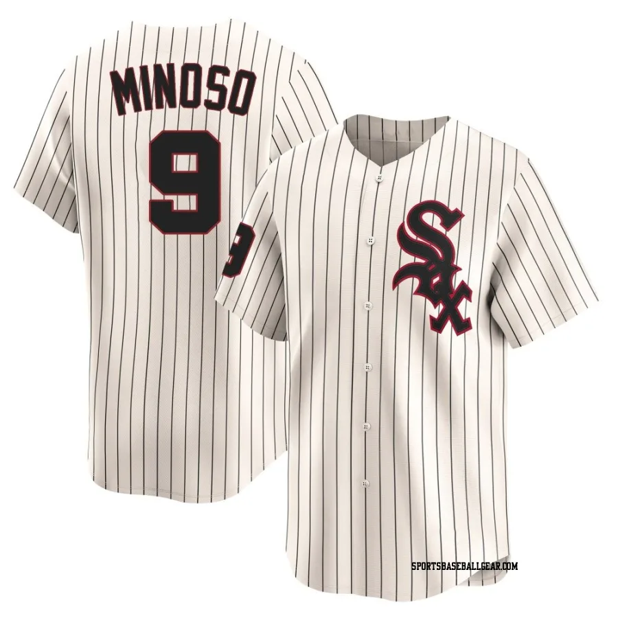 Minnie Minoso Men's Chicago White Sox Cream Limited Throwback Cooperstown Jersey