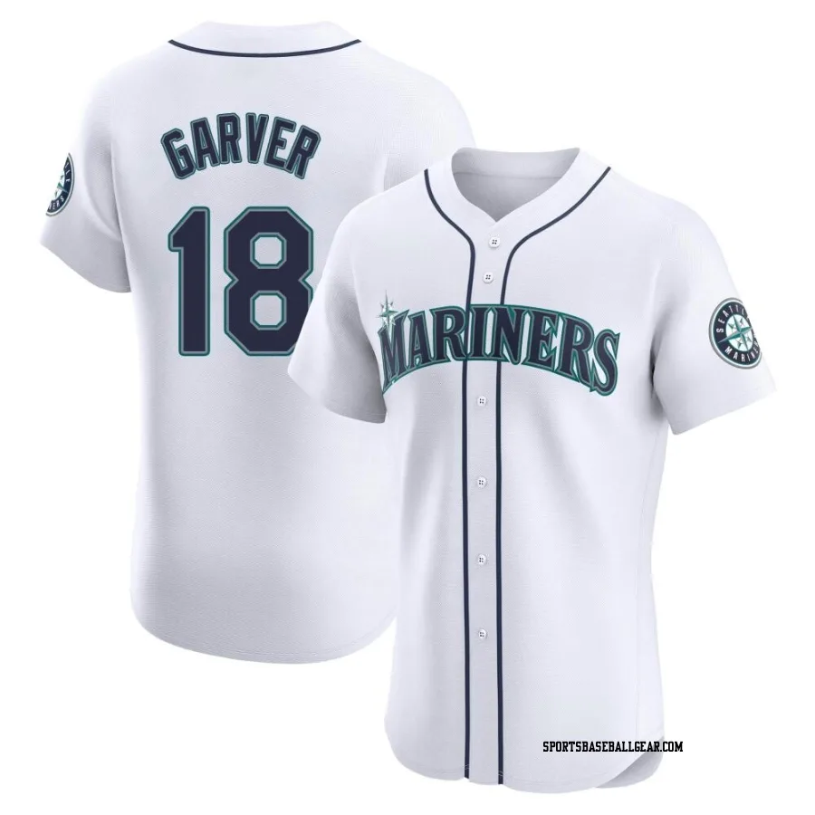 Mitch Garver Men's Seattle Mariners White Elite Home Jersey
