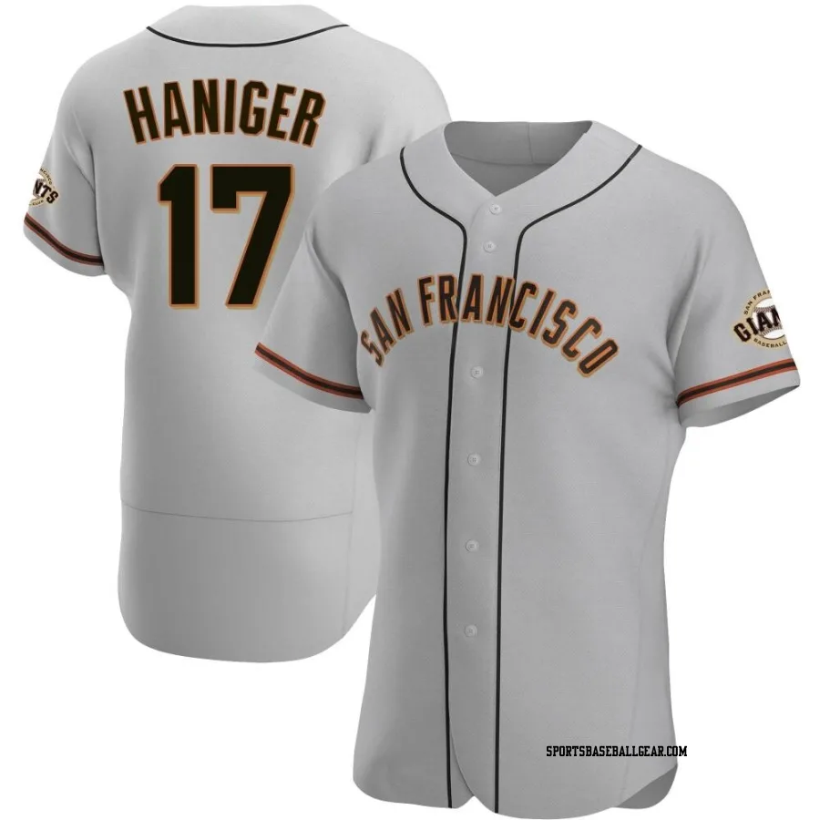 Mitch Haniger Men's San Francisco Giants Gray Authentic Road Jersey