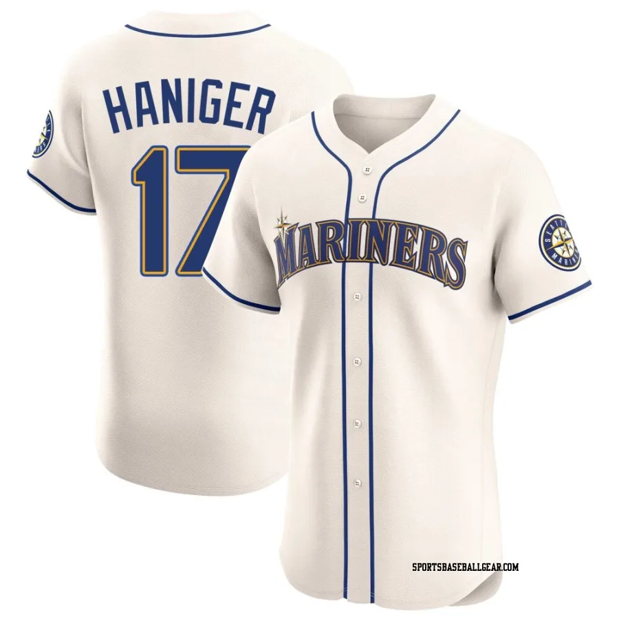 Mitch Haniger Men's Seattle Mariners Cream Elite Alternate Jersey