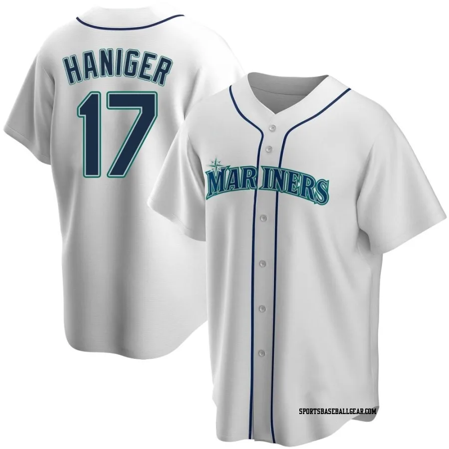 Mitch Haniger Men's Seattle Mariners White Replica Home Jersey