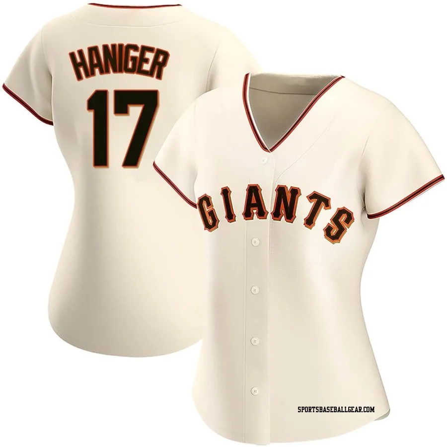 Mitch Haniger Women's San Francisco Giants Cream Authentic Home Jersey