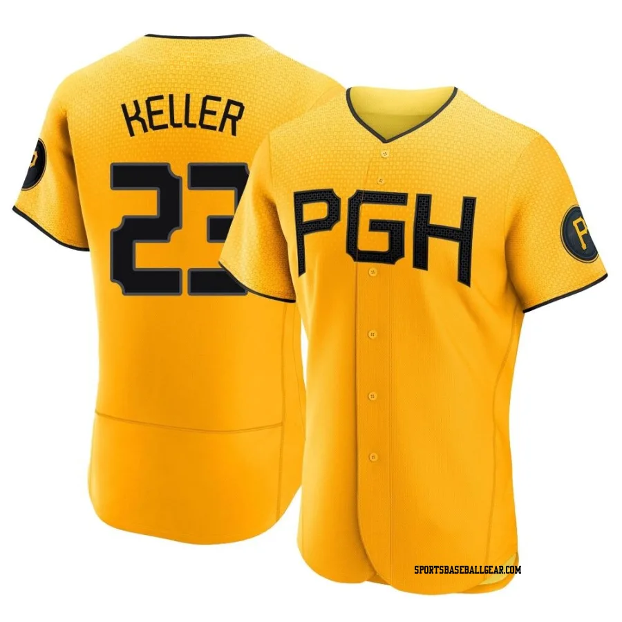 Mitch Keller Men's Pittsburgh Pirates Gold Authentic 2023 City Connect Jersey