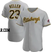 Mitch Keller Men's Pittsburgh Pirates Gray Authentic Road Jersey