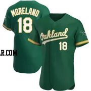 Mitch Moreland Men's Oakland Athletics Green Authentic Kelly Alternate Jersey