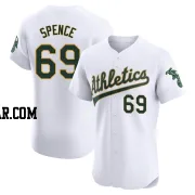 Mitch Spence Men's Oakland Athletics White Elite Home Jersey