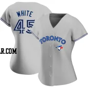 Mitch White Women's Toronto Blue Jays Gray Authentic Road Jersey