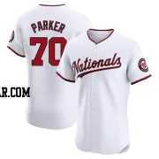 Mitchell Parker Men's Washington Nationals White Elite Home Jersey