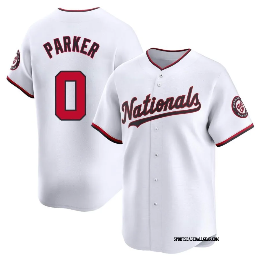 Mitchell Parker Men's Washington Nationals White Limited Home Jersey