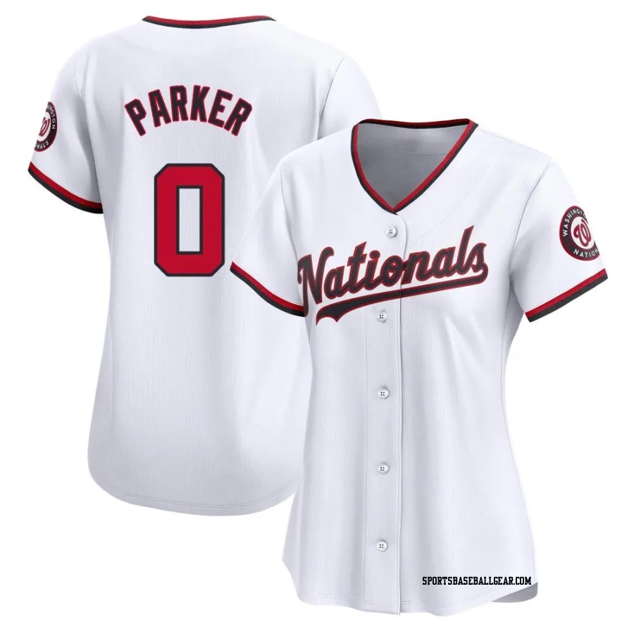 Mitchell Parker Women's Washington Nationals White Limited Home Jersey