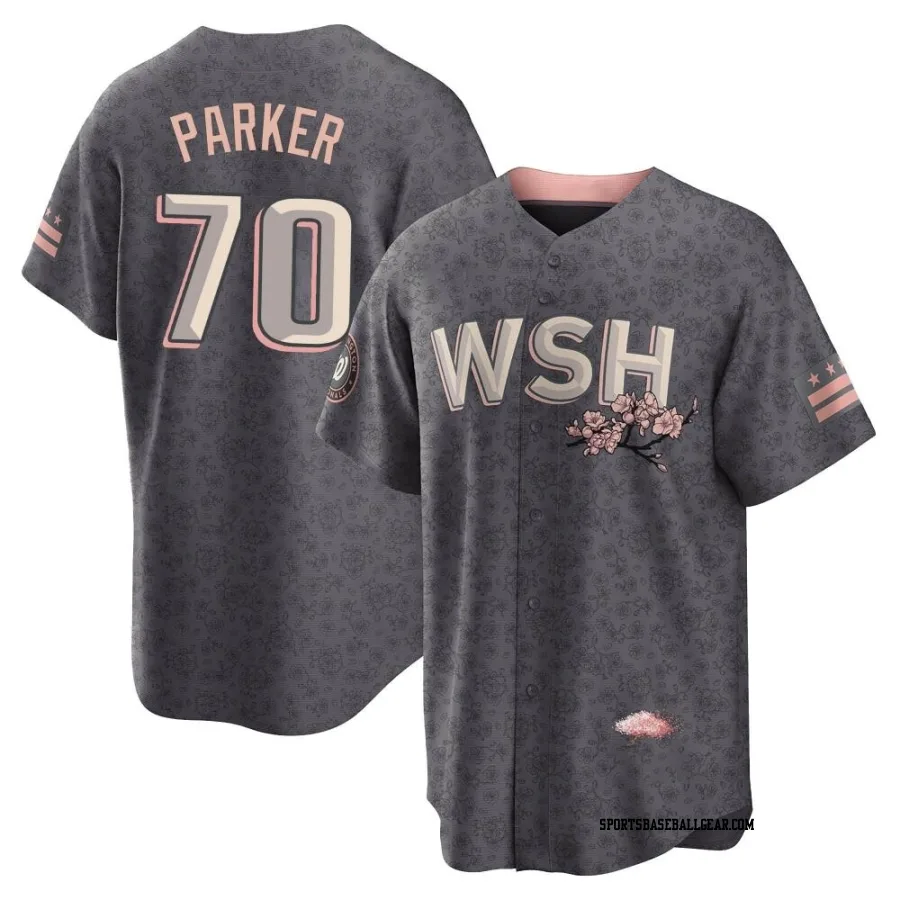 Mitchell Parker Youth Washington Nationals Gray Replica 2022 City Connect Jersey