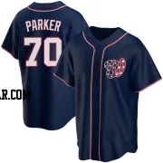 Mitchell Parker Youth Washington Nationals Navy Replica Alternate Team Jersey