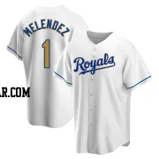 MJ Melendez Youth Kansas City Royals Gold Replica White Home Jersey