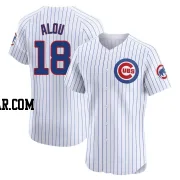 Moises Alou Men's Chicago Cubs White Elite Home Jersey