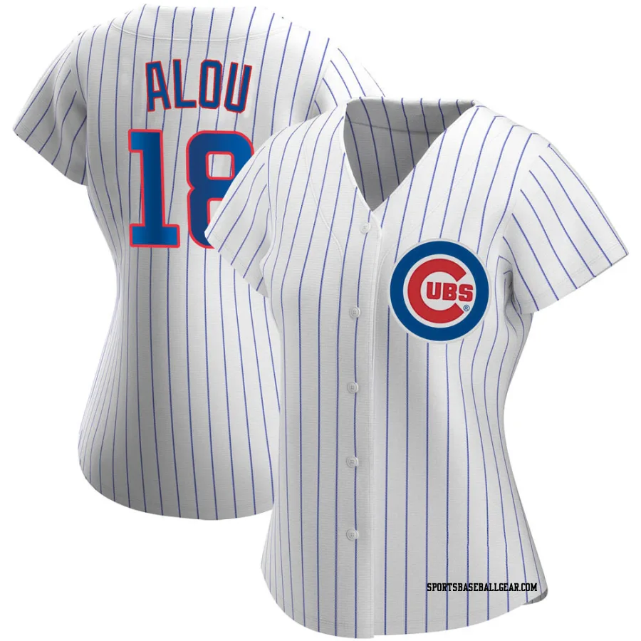 Moises Alou Women's Chicago Cubs White Replica Home Jersey