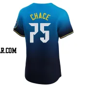 Moises Chace Men's Philadelphia Phillies Blue Elite 2024 City Connect Jersey