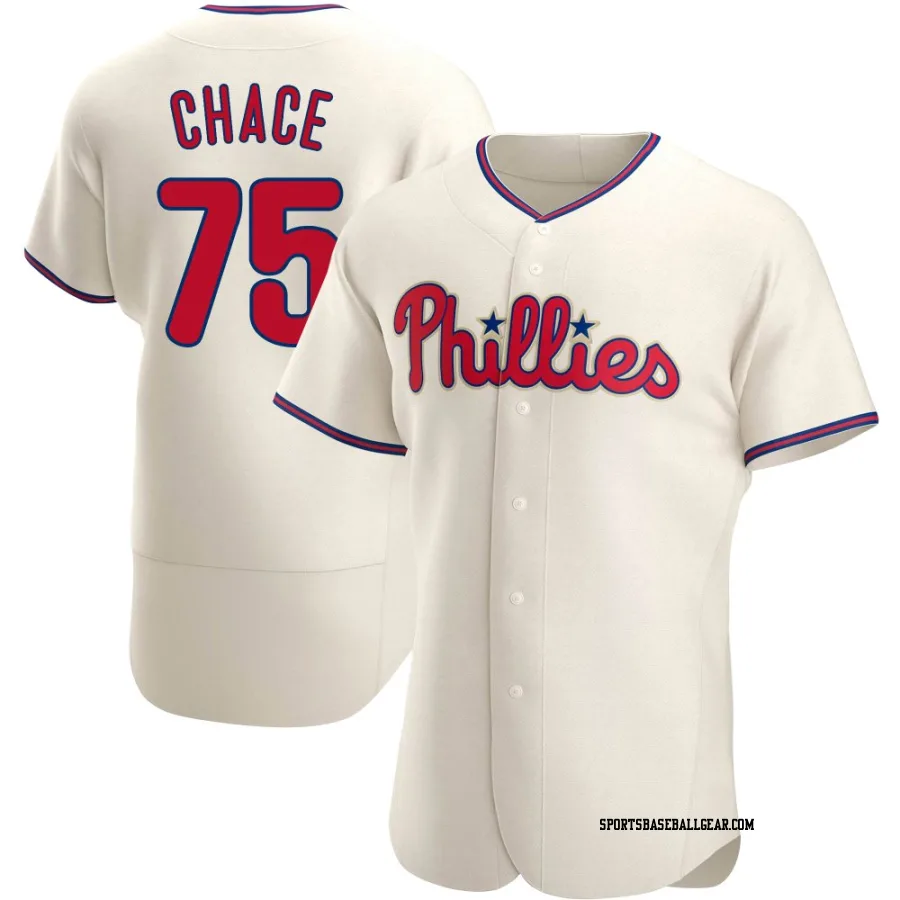 Moises Chace Men's Philadelphia Phillies Cream Authentic Alternate Jersey
