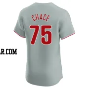 Moises Chace Men's Philadelphia Phillies Gray Elite Road Jersey