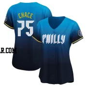 Moises Chace Women's Philadelphia Phillies Blue Limited 2024 City Connect Jersey