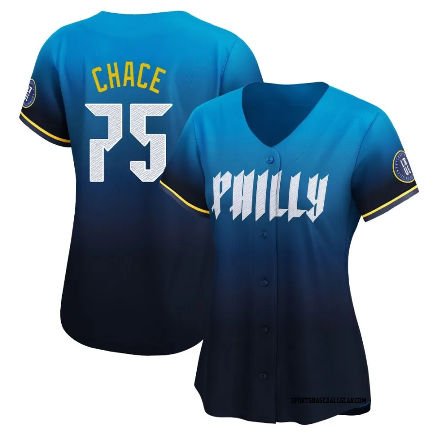 Moises Chace Women's Philadelphia Phillies Blue Limited 2024 City Connect Jersey