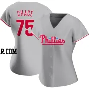Moises Chace Women's Philadelphia Phillies Gray Replica Road Jersey