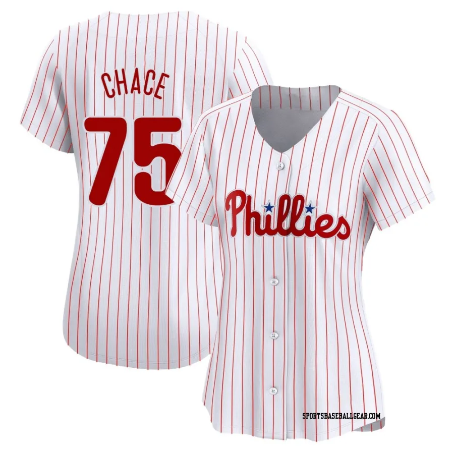 Moises Chace Women's Philadelphia Phillies White Limited Home Jersey