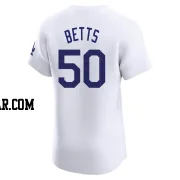 Mookie Betts Men's Los Angeles Dodgers White Elite Home Jersey