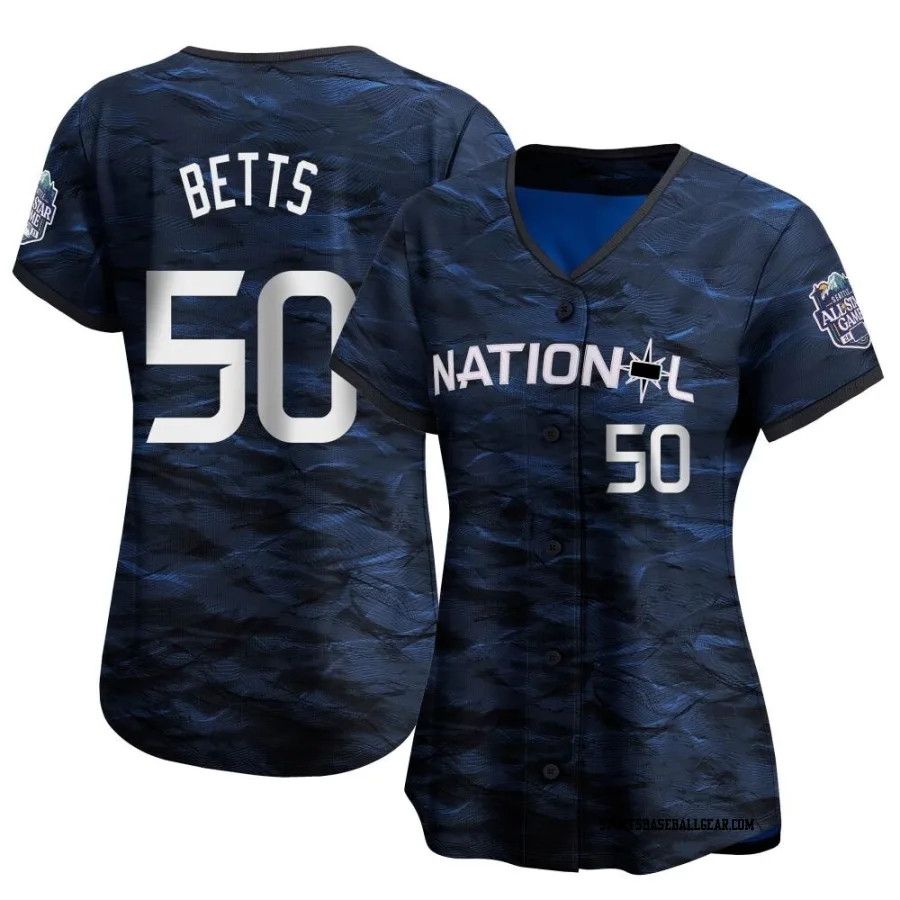 Mookie Betts Women's Los Angeles Dodgers Royal Limited National League Game 2023 All-Star Jersey