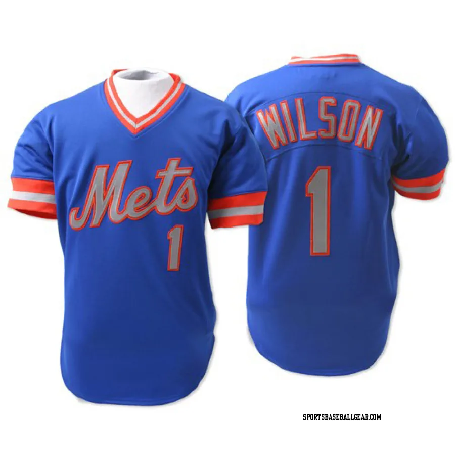 Mookie Wilson Men's New York Mets Blue Authentic Throwback Jersey