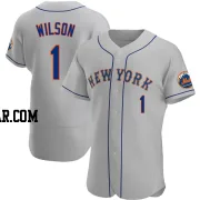 Mookie Wilson Men's New York Mets Gray Authentic Road Jersey