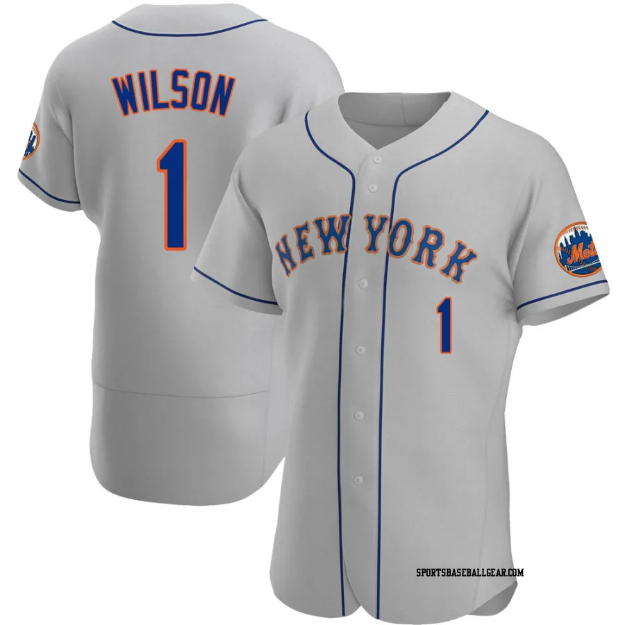 Mookie Wilson Men's New York Mets Gray Authentic Road Jersey