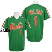 Mookie Wilson Men's New York Mets Green Authentic Throwback Jersey