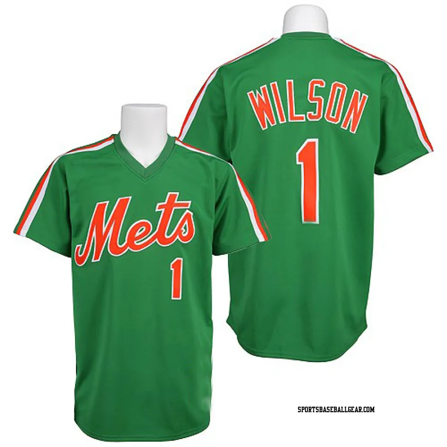 Mookie Wilson Men's New York Mets Green Authentic Throwback Jersey
