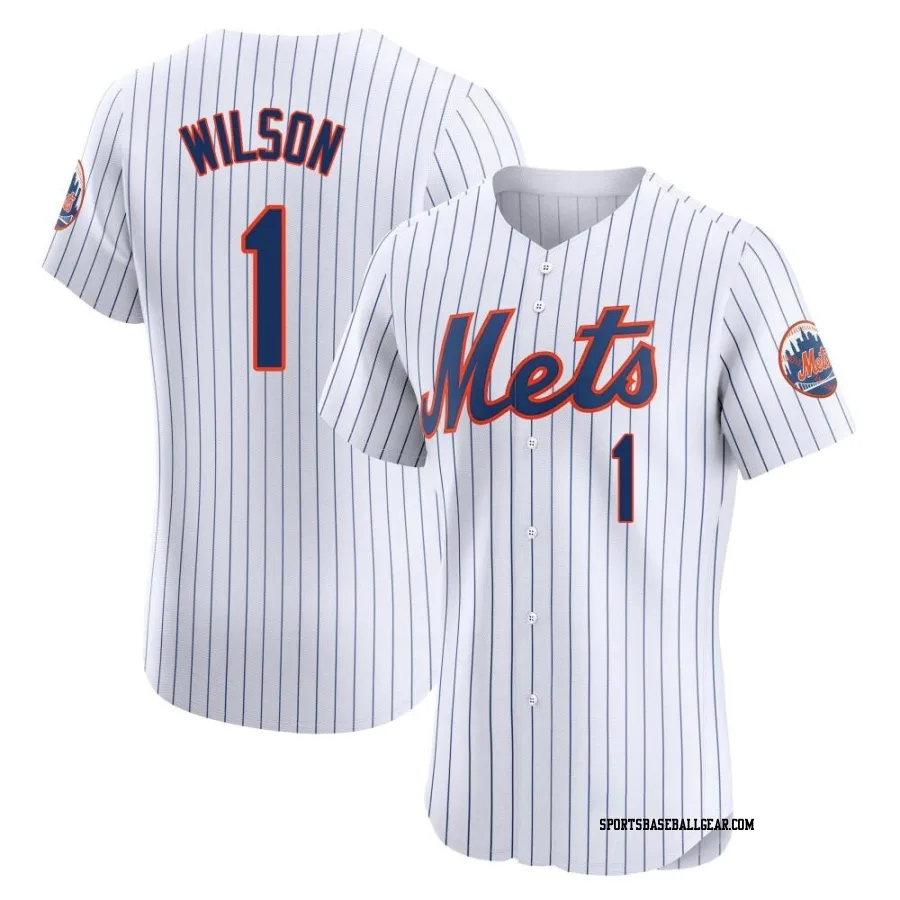 Mookie Wilson Men's New York Mets White Elite Home Jersey