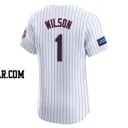 Mookie Wilson Men's New York Mets White Elite Home Patch Jersey